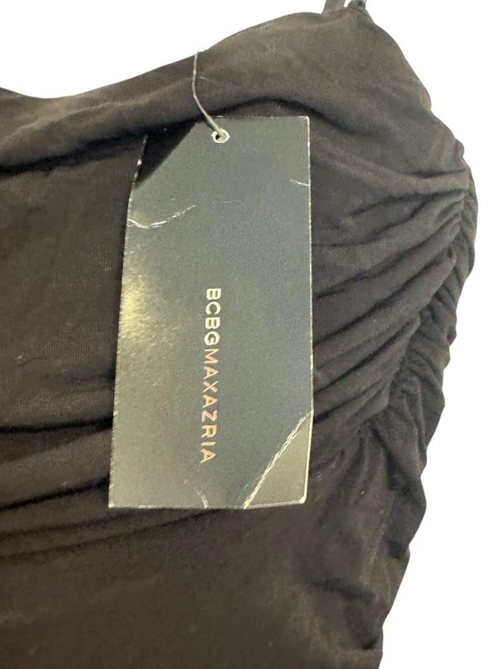 BCBG Max Azria Black Layered Asymmetrical Hem Dress XS NWT - Picture 2 of 8